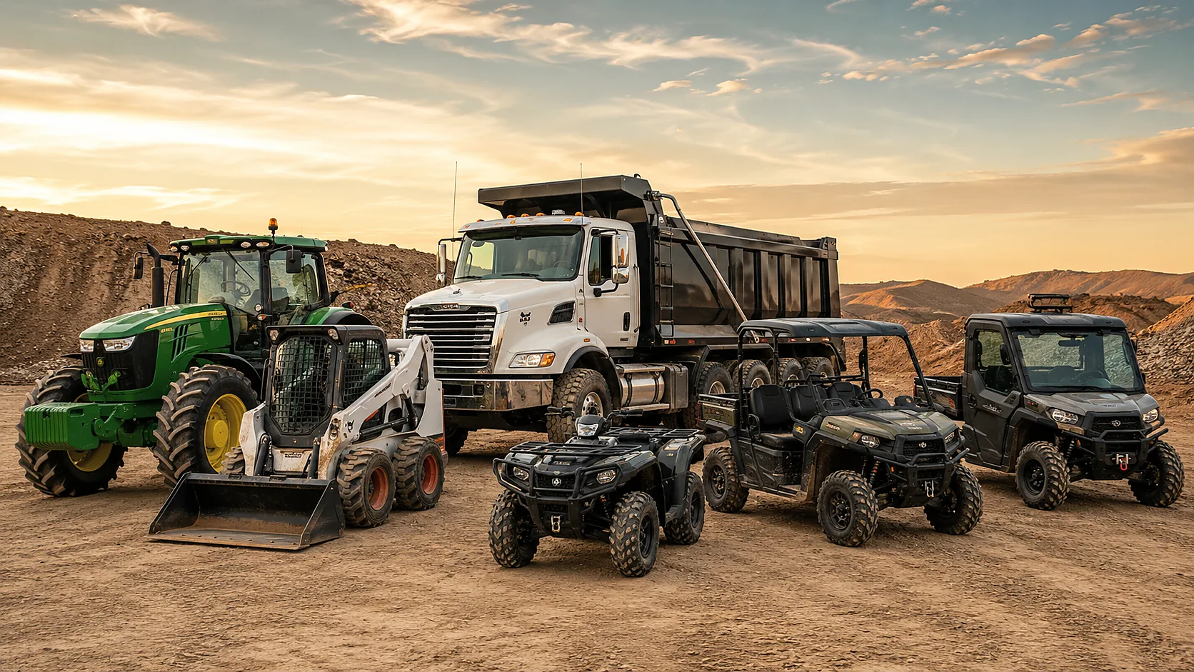 Heavy-duty radios and audio solutions for tractors, skid steers, dump trucks, ATVs, UTVs, and other farm and construction equipment.